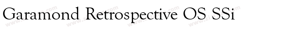 Garamond Retrospective OS SSi Bold字体转换